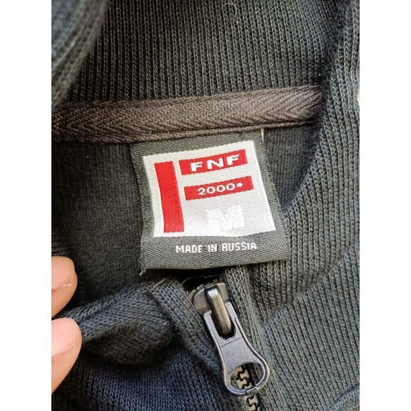 New York Hoodie Men's Size Medium Black Full Zip Vintage - Picture 5 of 8